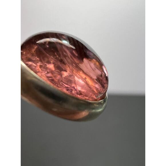 NEW Pink Tourmaline rubellite sterling silver pendant 1.90 grams - Picture 8 of 10